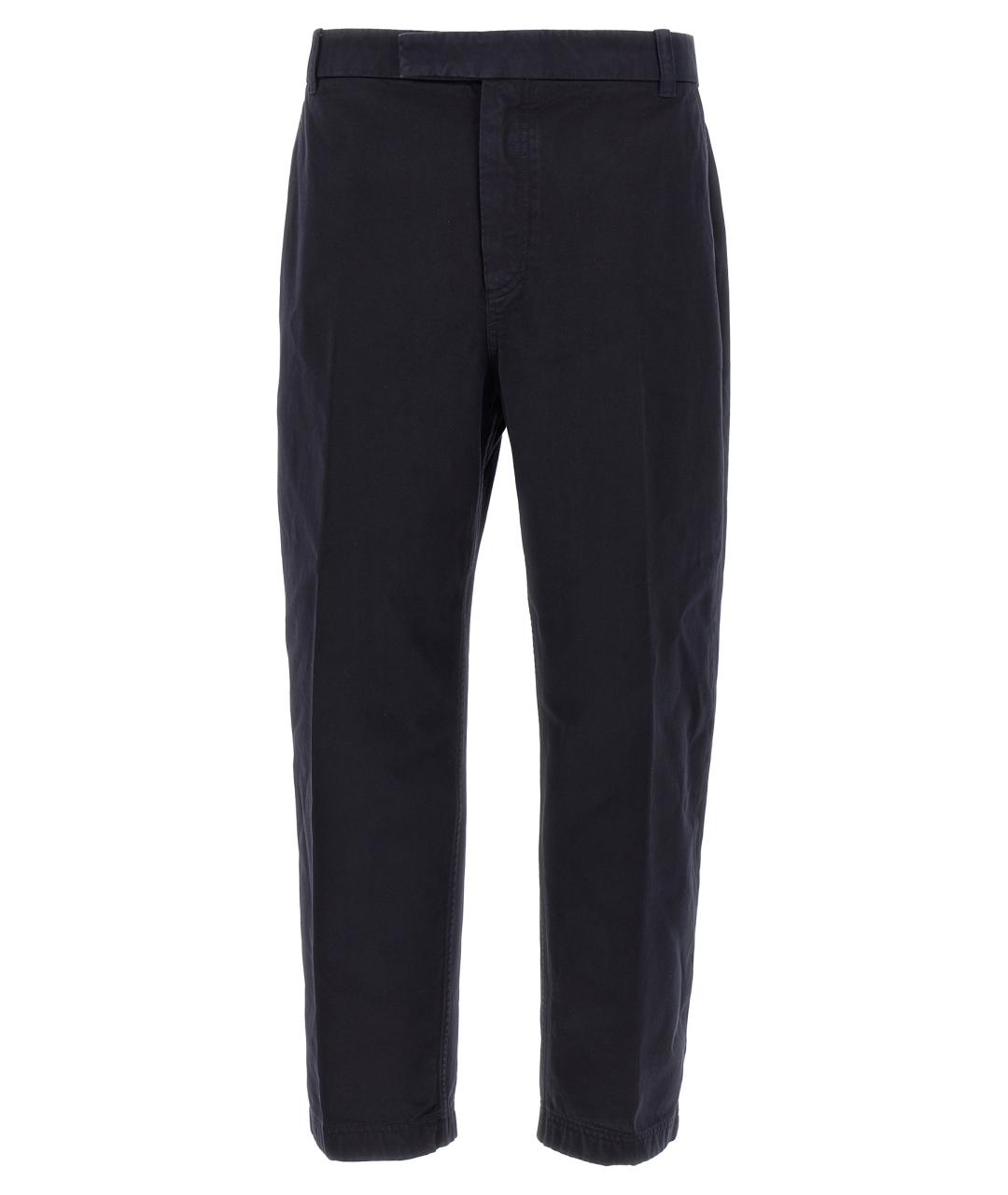 THOM BROWNE Синие хлопковые повседневные брюки, фото 1