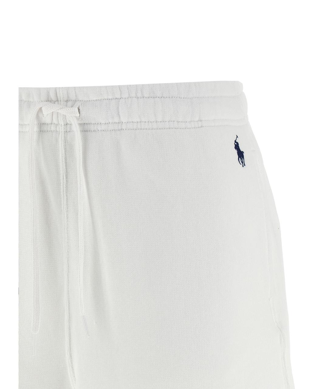 POLO RALPH LAUREN Белые хлопковые шорты, фото 3
