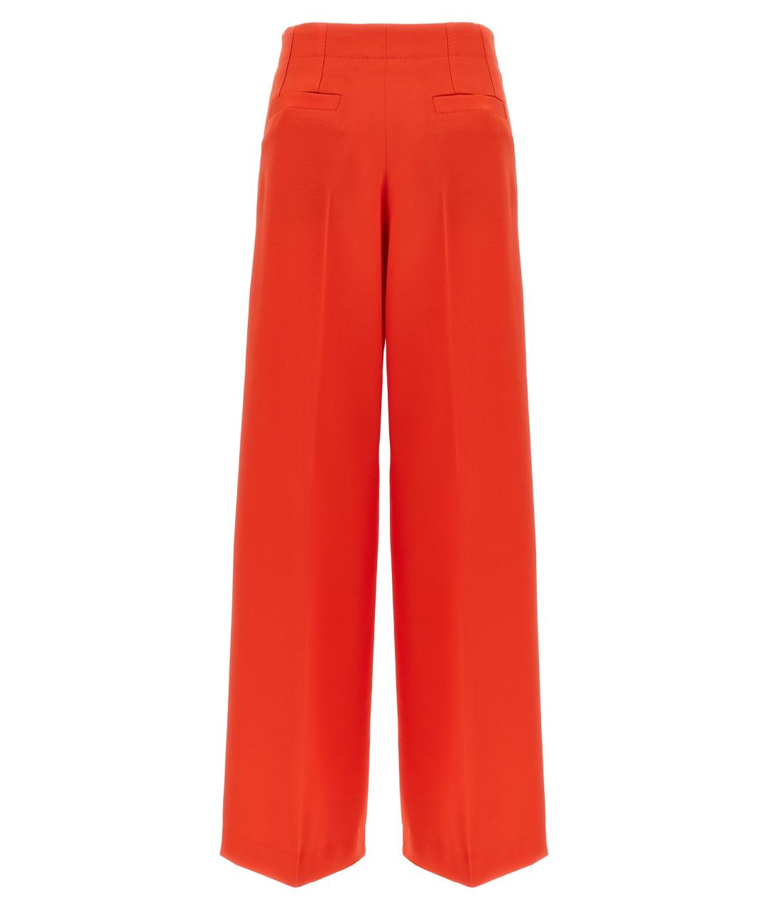 BRIONI Красные шерстяные прямые брюки, фото 2