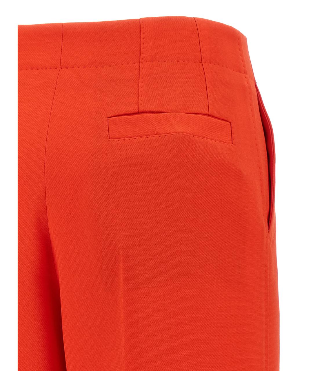 BRIONI Красные шерстяные прямые брюки, фото 4