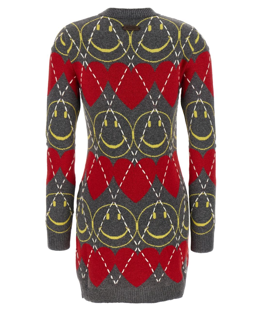 MOSCHINO Мульти шерстяное платье, фото 2