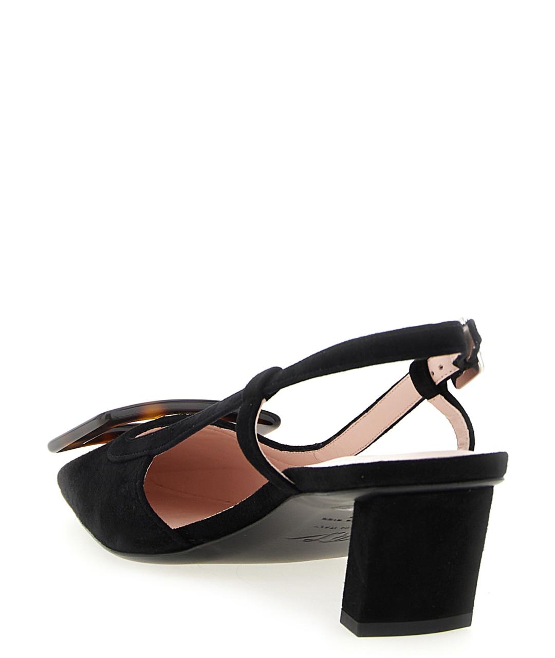 ROGER VIVIER Черные замшевые туфли, фото 3