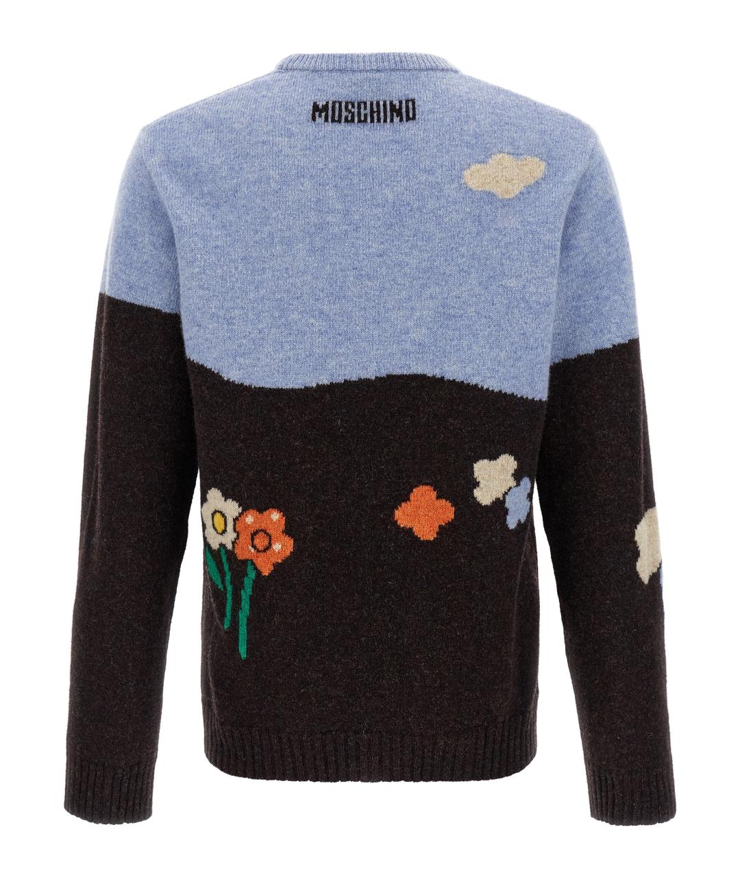 MOSCHINO Мульти шерстяной джемпер / свитер, фото 2