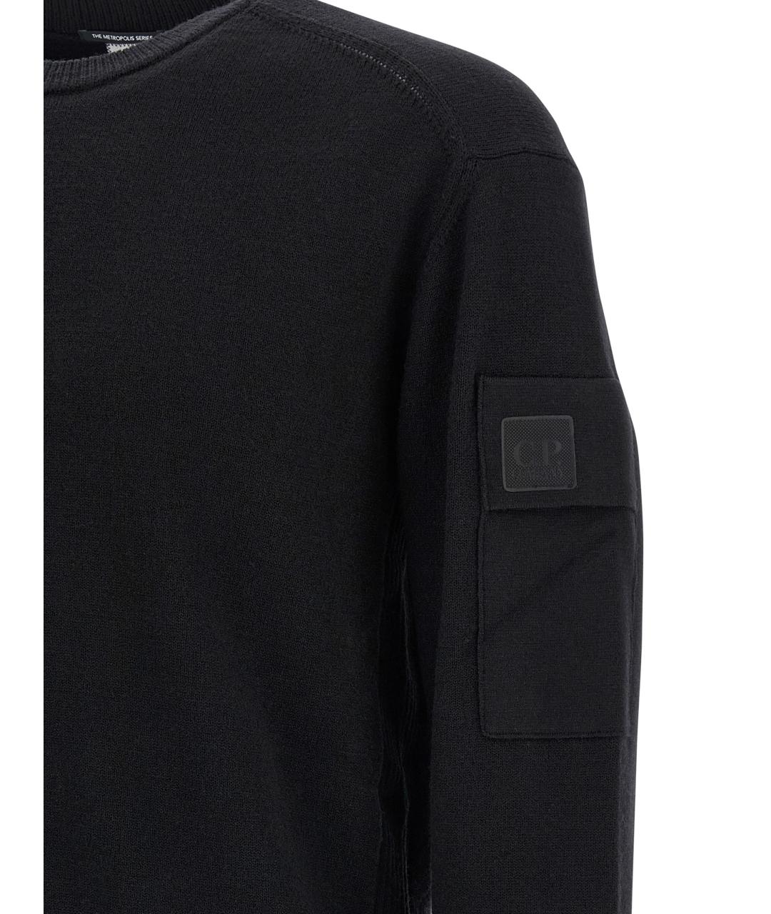CP COMPANY Черный шерстяной джемпер / свитер, фото 4