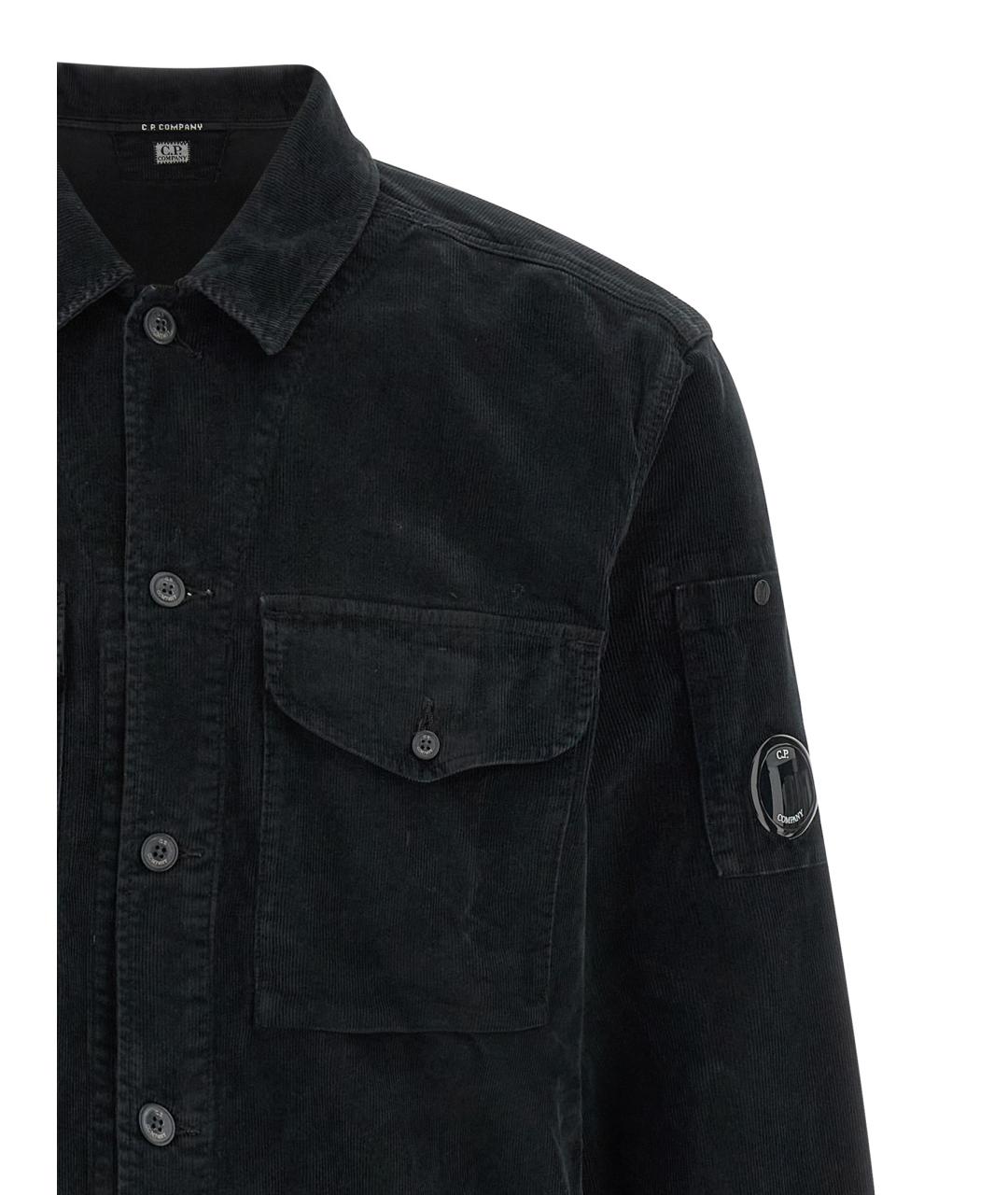CP COMPANY Черная хлопковая кэжуал рубашка, фото 3