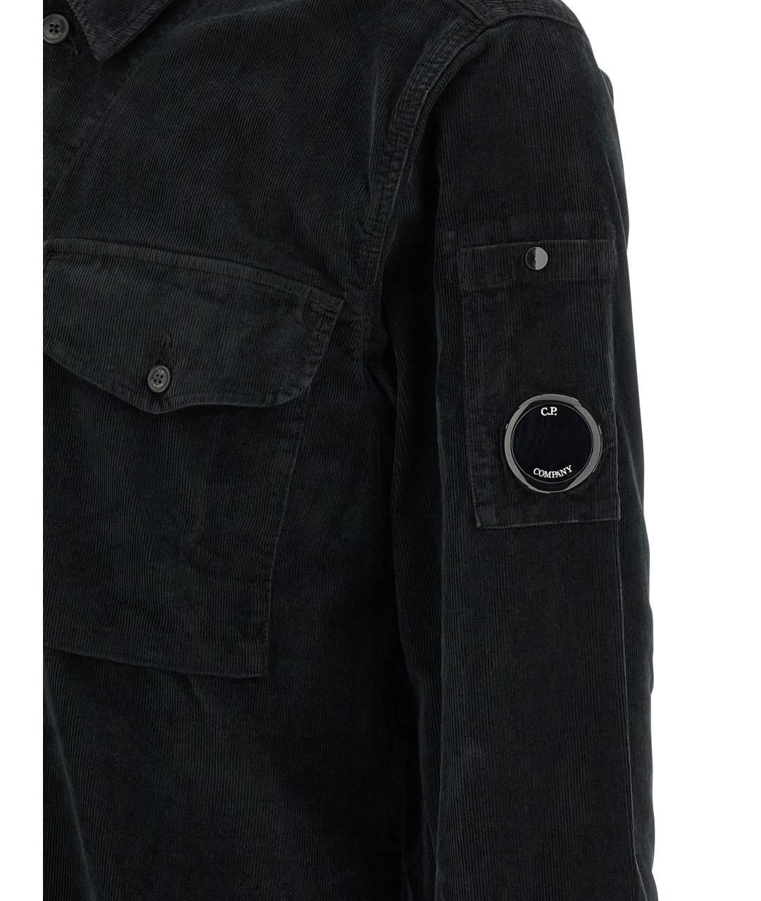 CP COMPANY Черная хлопковая кэжуал рубашка, фото 4