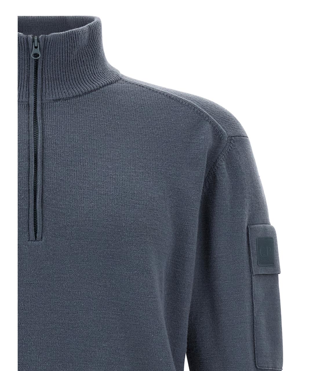 CP COMPANY Синий шерстяной джемпер / свитер, фото 3