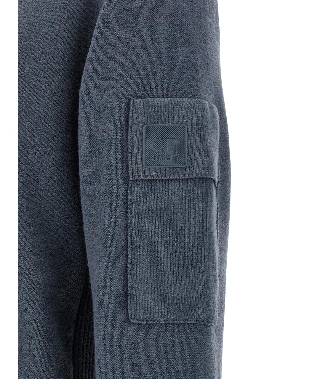 CP COMPANY Синий шерстяной джемпер / свитер, фото 4