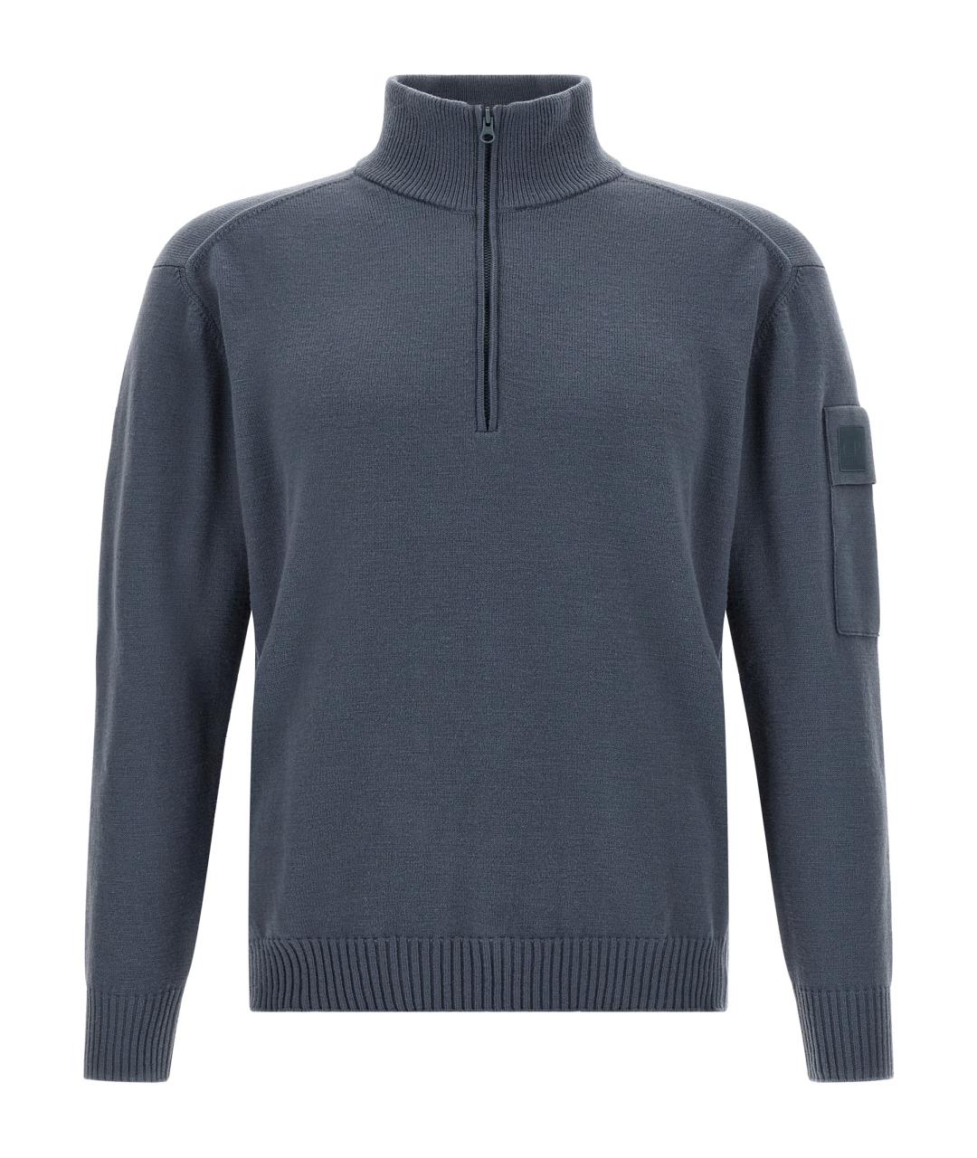 CP COMPANY Синий шерстяной джемпер / свитер, фото 1
