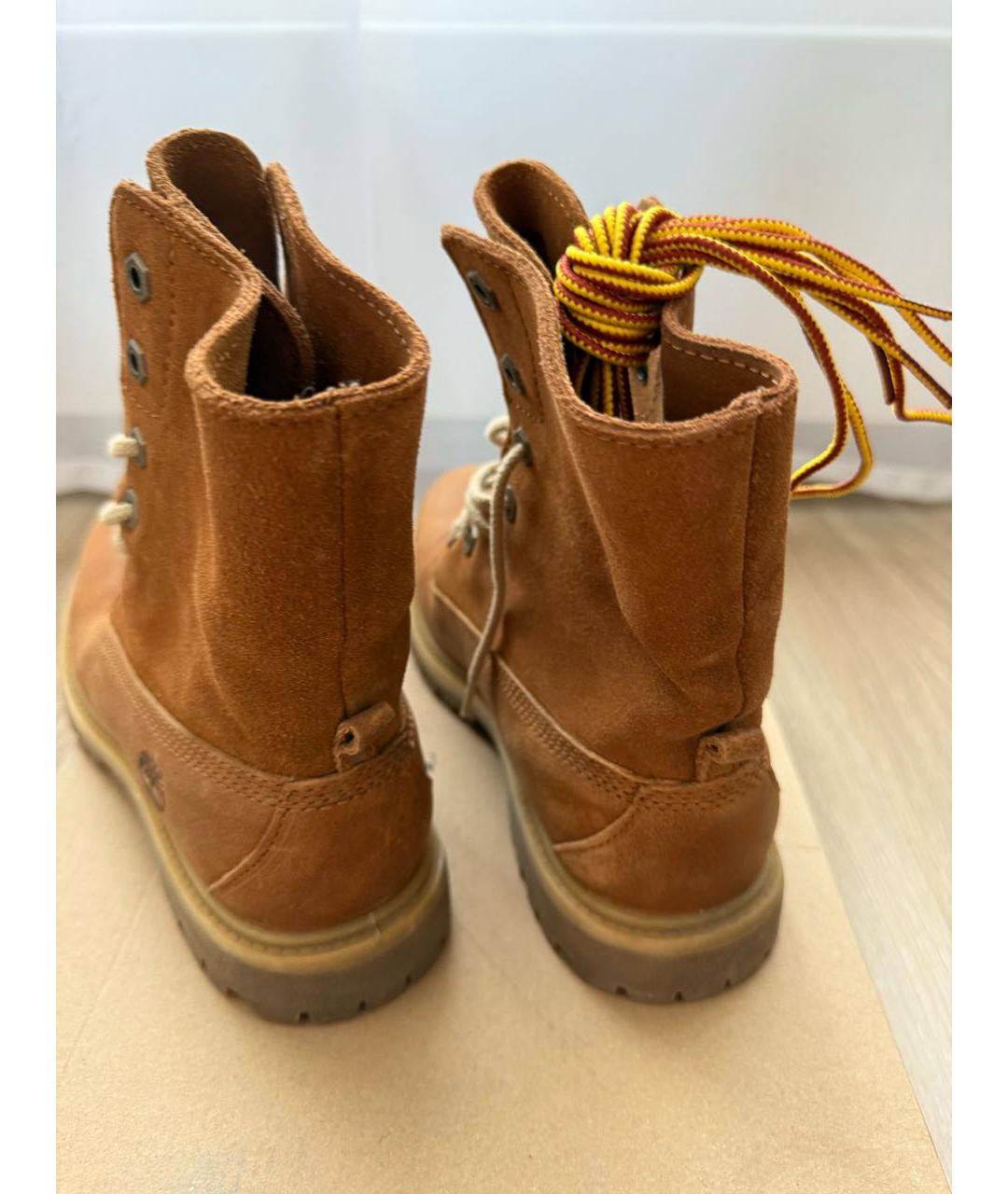 TIMBERLAND Коричневые кожаные ботинки, фото 2