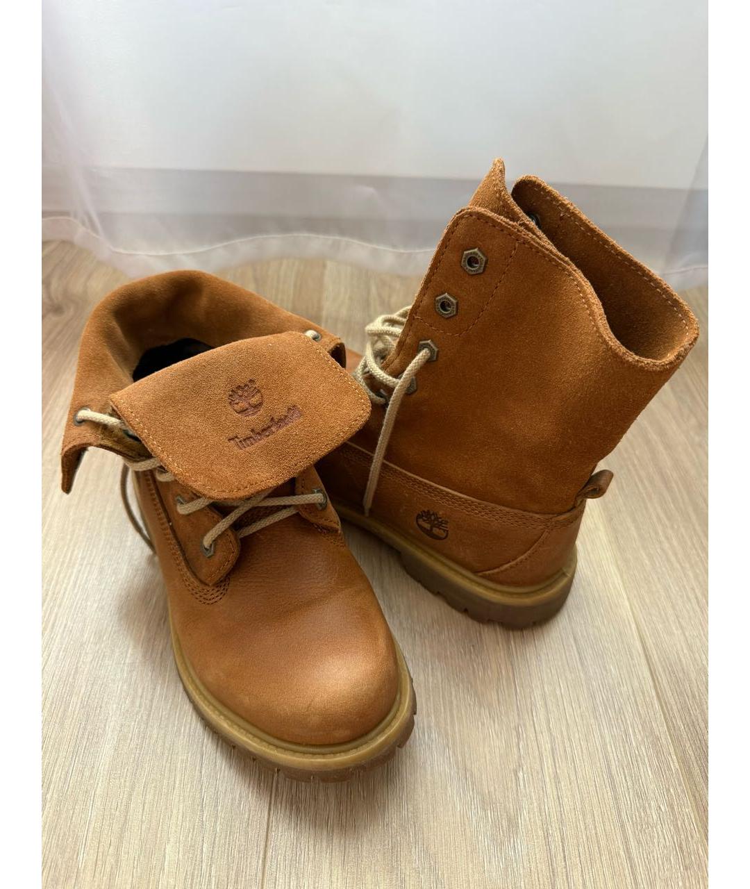 TIMBERLAND Коричневые кожаные ботинки, фото 5