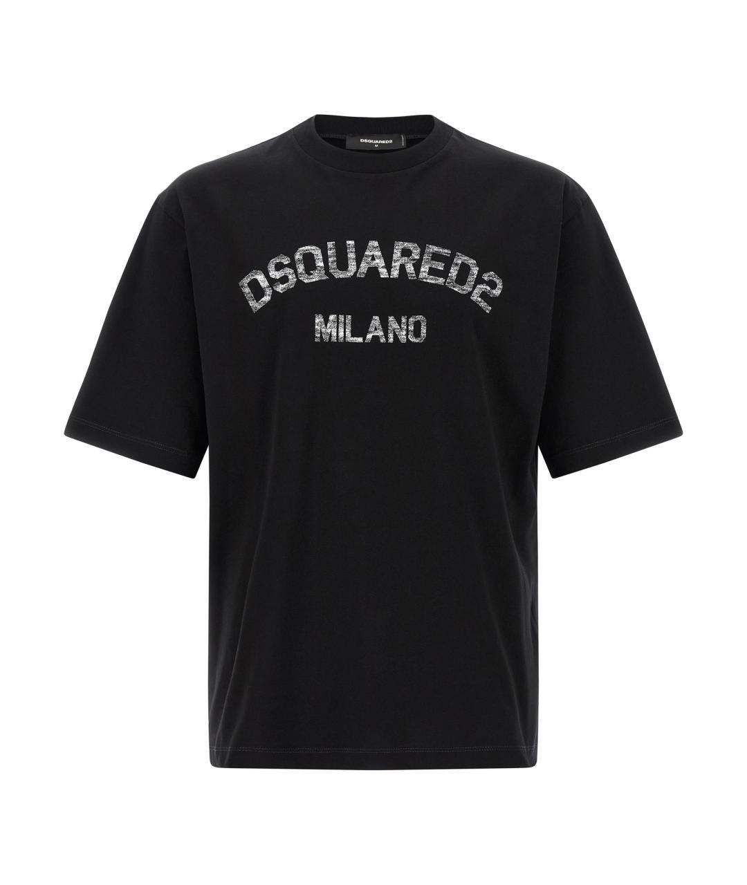 DSQUARED2 Черная хлопковая футболка, фото 1