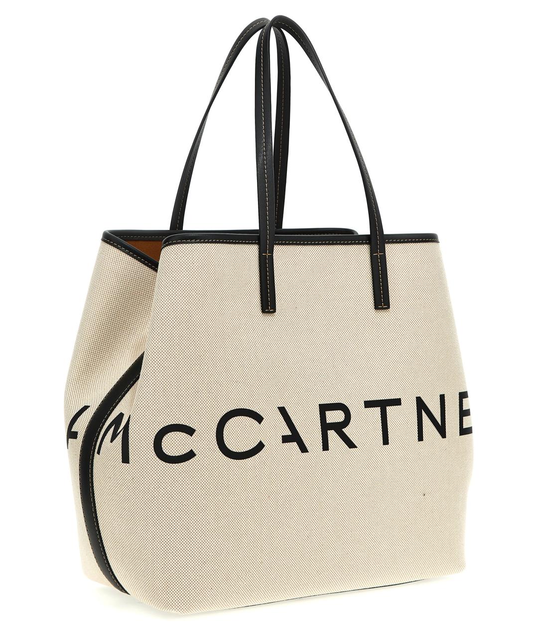 STELLA MCCARTNEY Бежевая хлопковая сумка тоут, фото 2