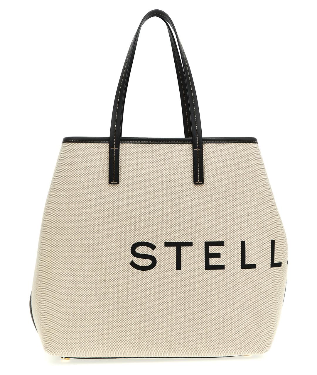 STELLA MCCARTNEY Бежевая хлопковая сумка тоут, фото 1