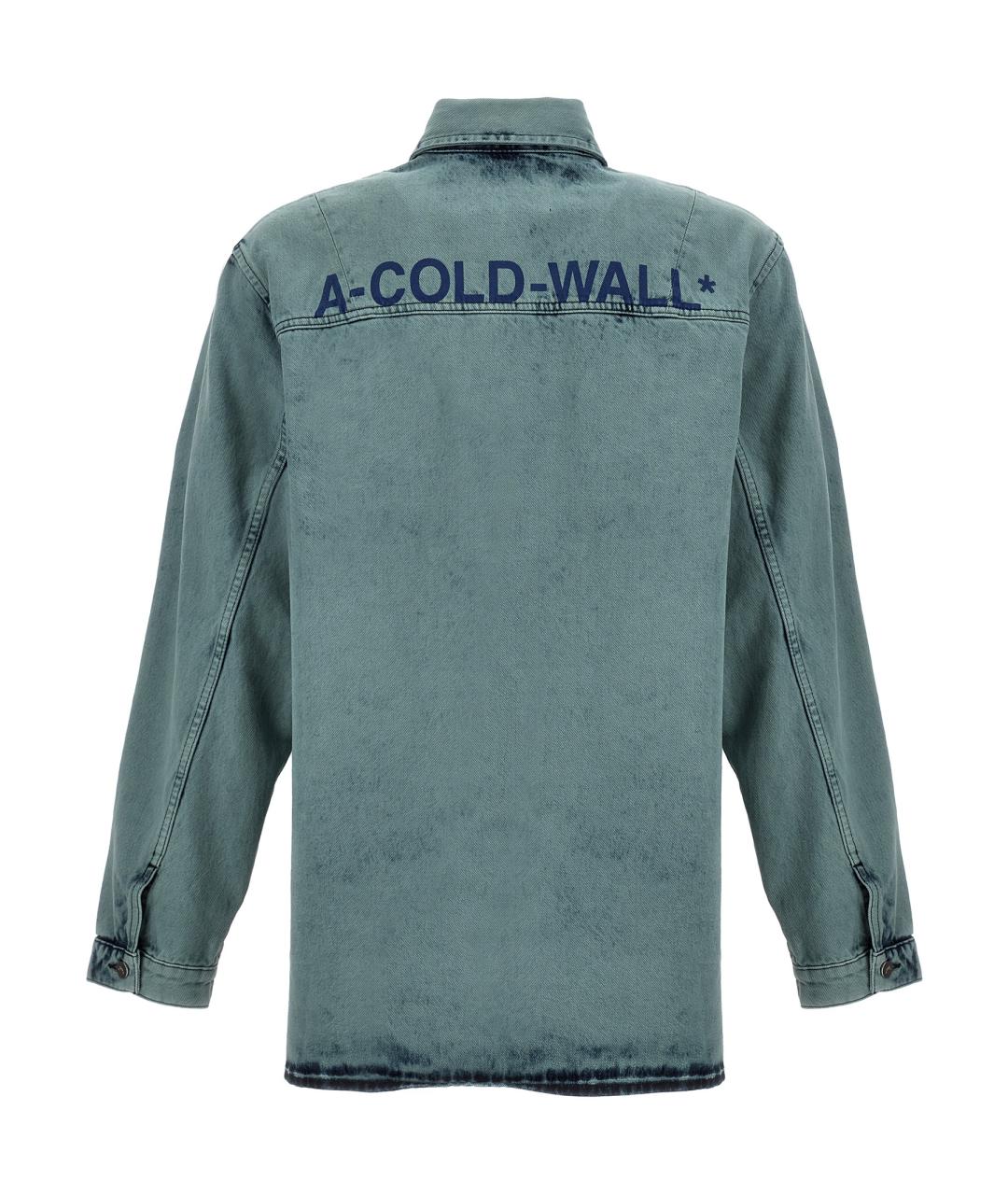 A-COLD-WALL* Голубая хлопковая кэжуал рубашка, фото 2