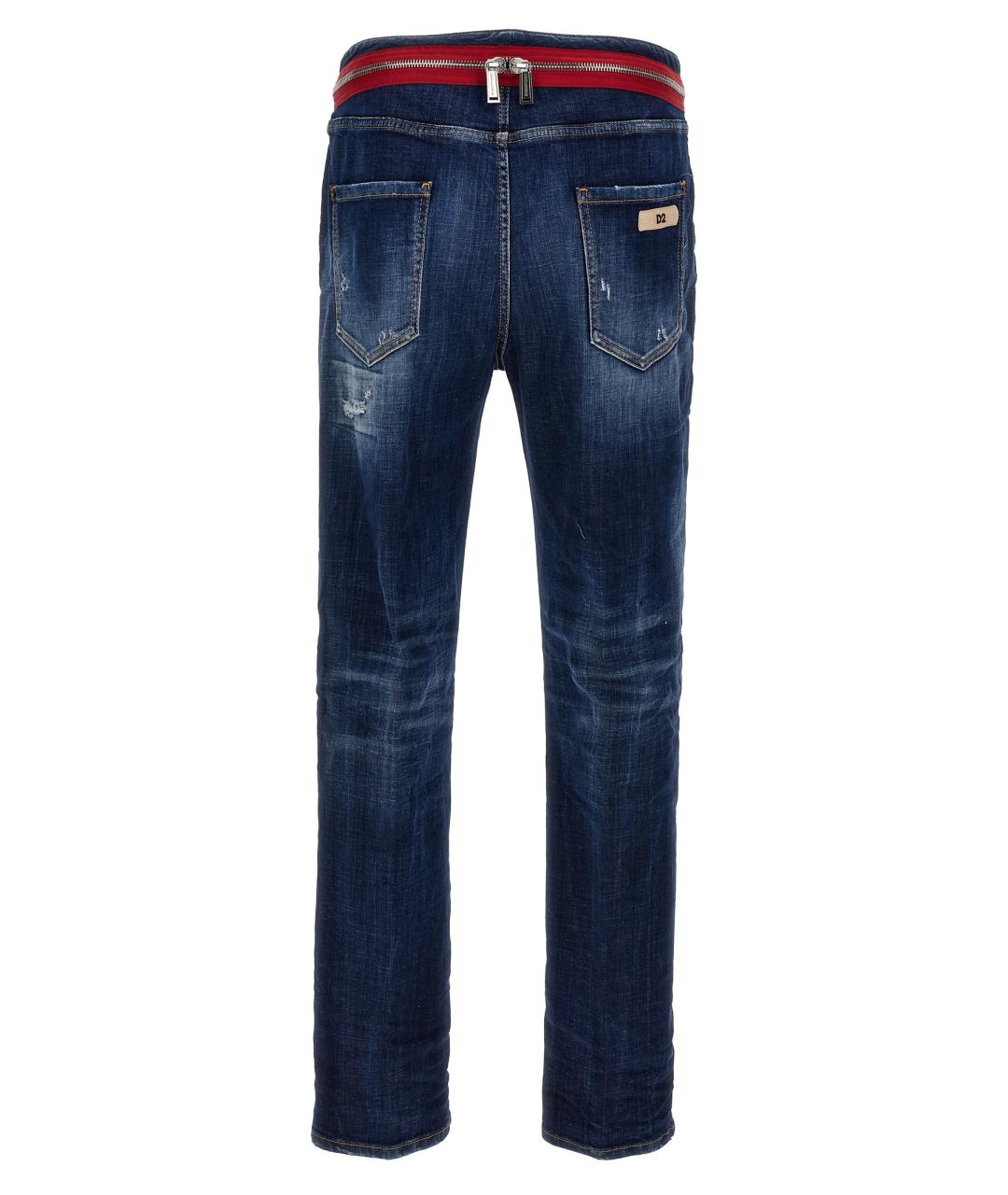 DSQUARED2 Синие хлопковые джинсы скинни, фото 2