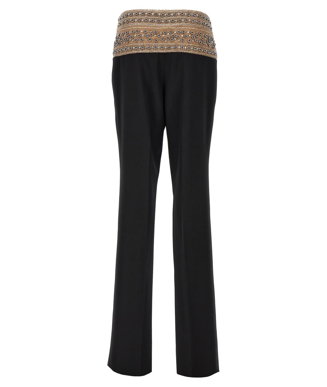 STELLA MCCARTNEY Черные шерстяные прямые брюки, фото 2