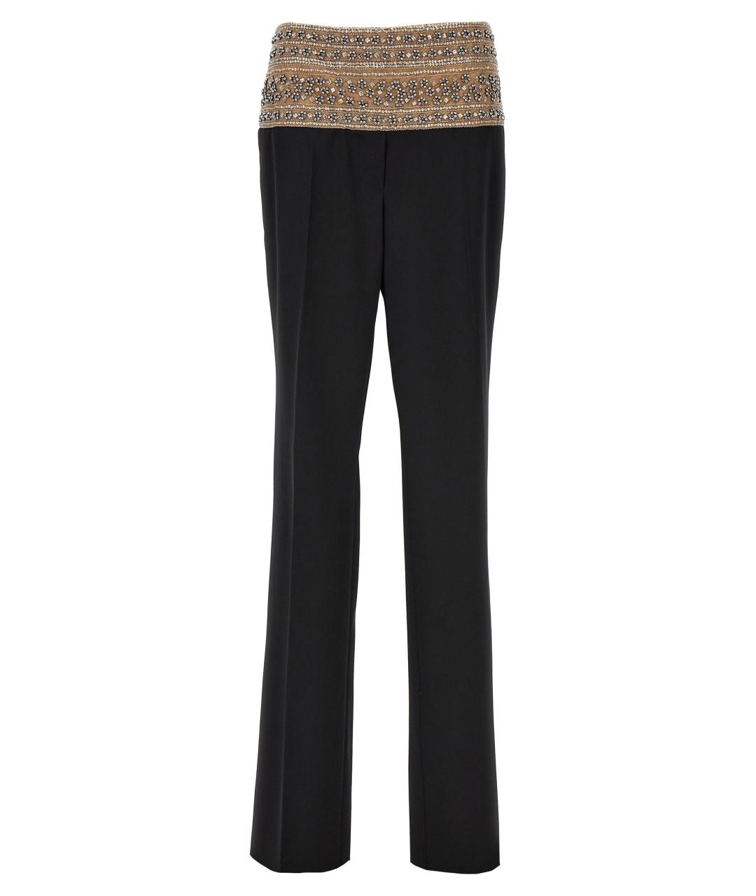 STELLA MCCARTNEY Черные шерстяные прямые брюки, фото 1