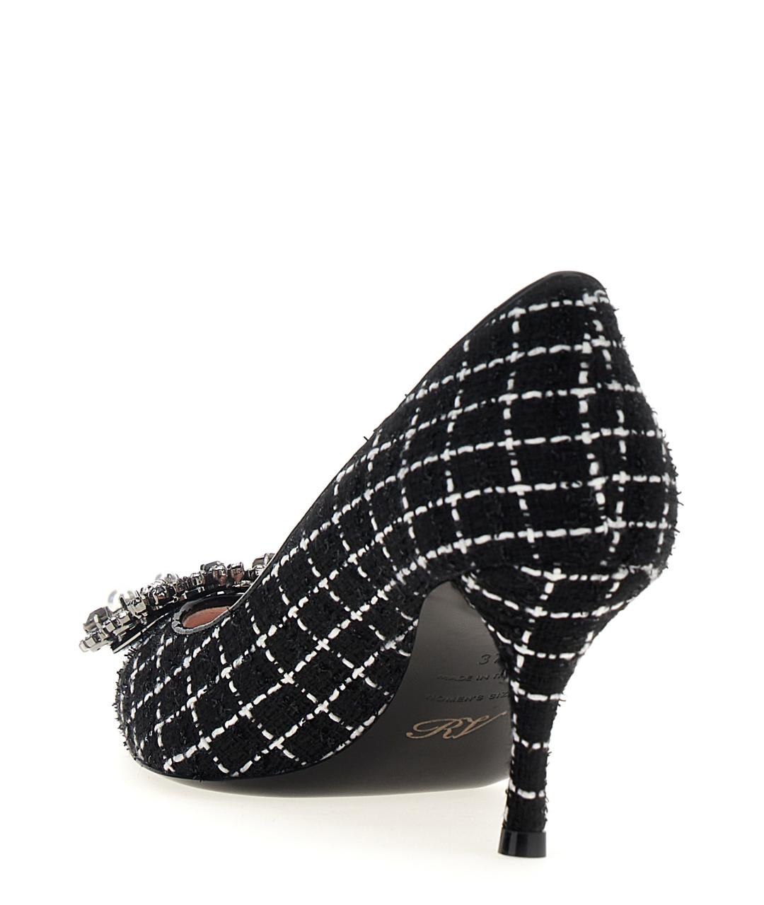 ROGER VIVIER Черные текстильные туфли, фото 3