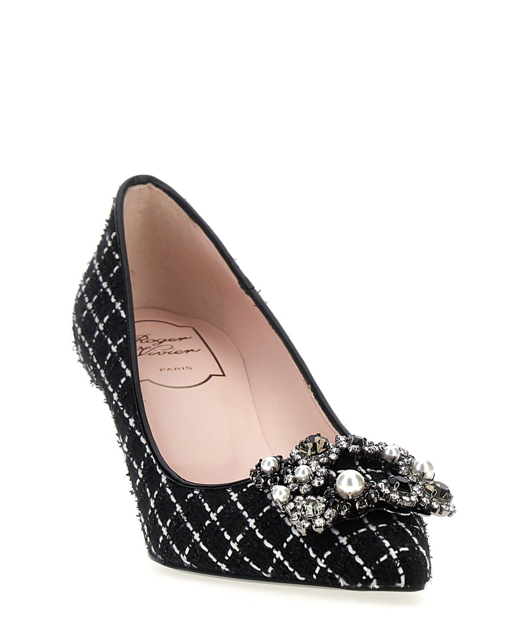 ROGER VIVIER Черные текстильные туфли, фото 2