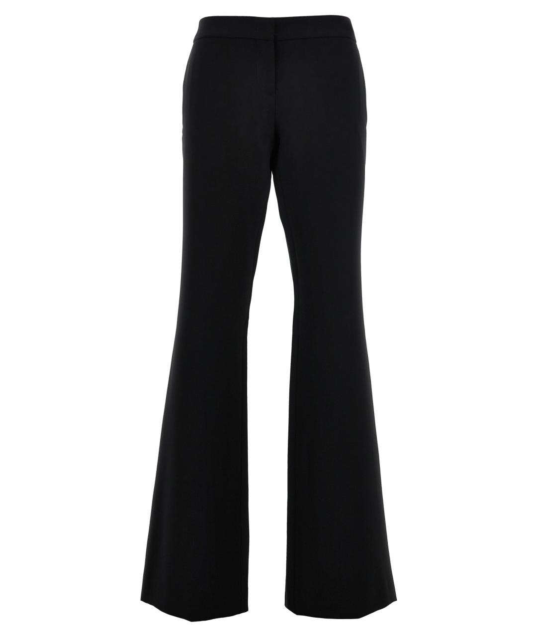 MOSCHINO Черные полиэстеровые прямые брюки, фото 1