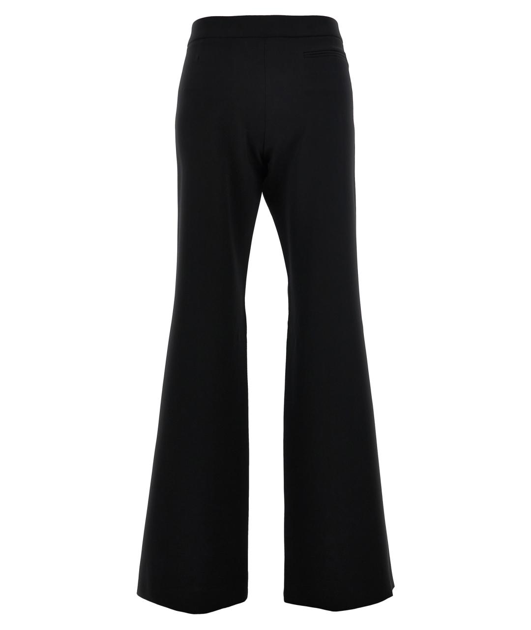 MOSCHINO Черные полиэстеровые прямые брюки, фото 2