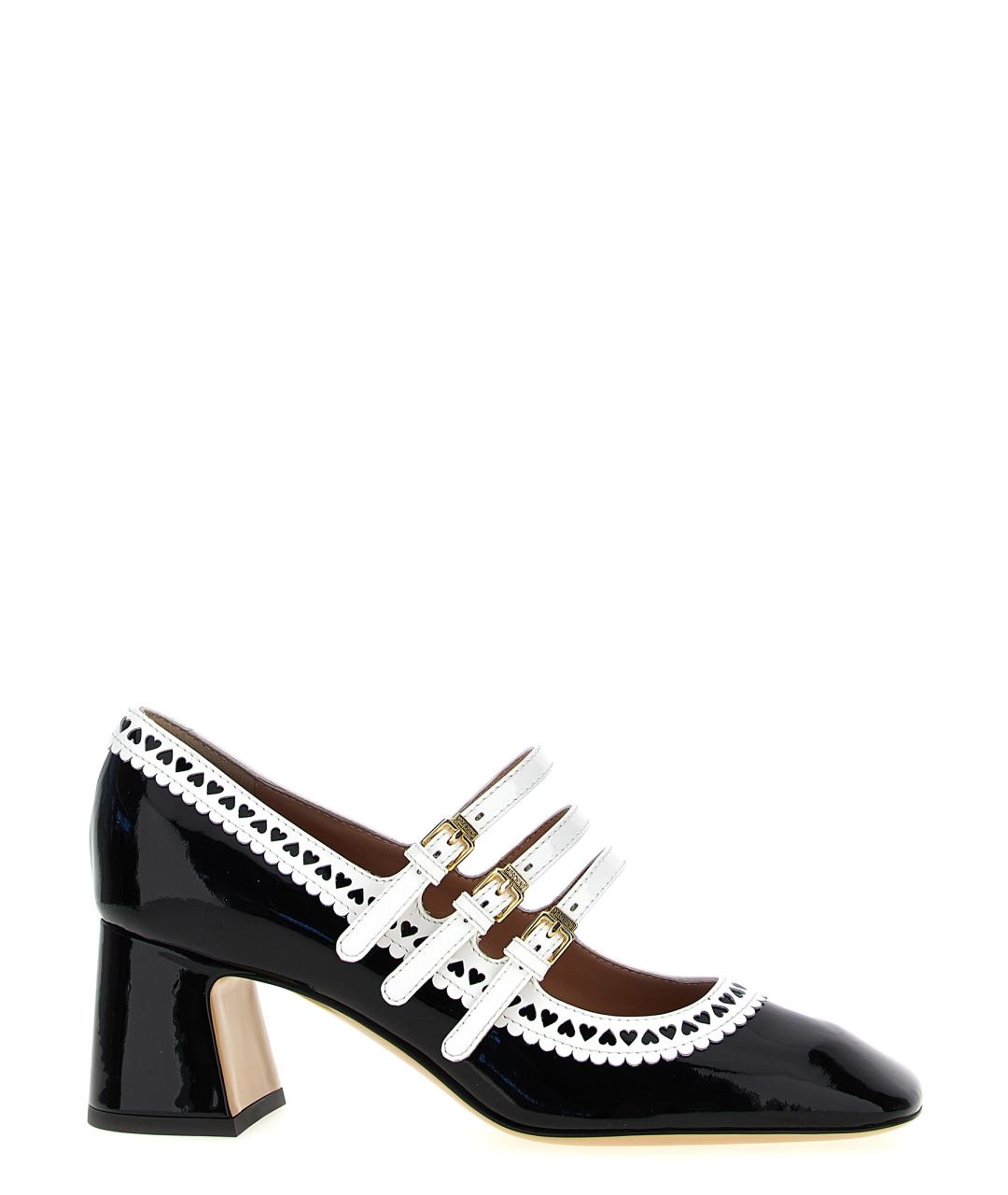 MOSCHINO Черные туфли из лакированной кожи, фото 1