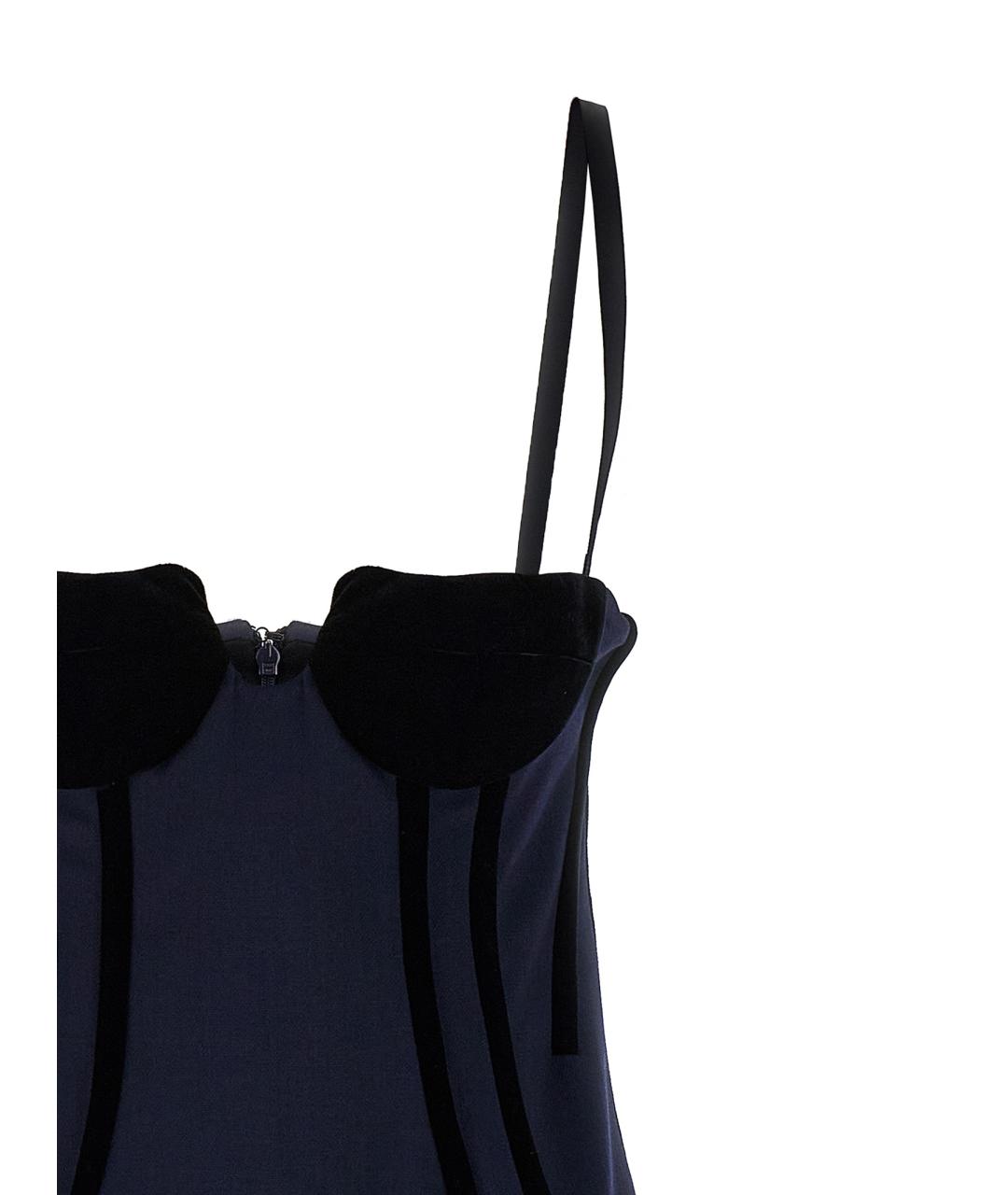 SPORTMAX Синее платье, фото 3