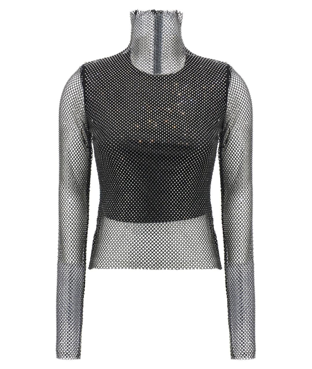 SPORTMAX Черная полиэстеровая блузы, фото 1