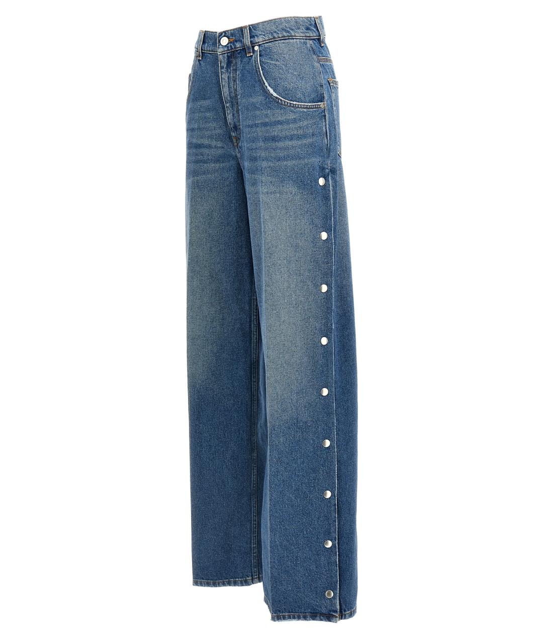 STELLA MCCARTNEY Синие хлопковые прямые джинсы, фото 3