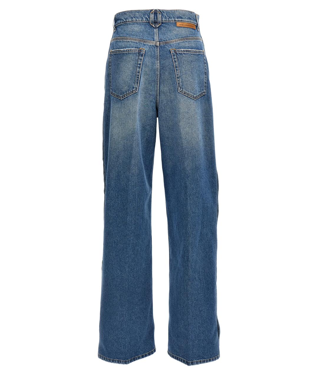 STELLA MCCARTNEY Синие хлопковые прямые джинсы, фото 2