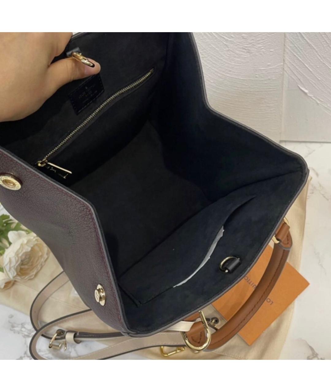 LOUIS VUITTON Коричневая кожаная сумка тоут, фото 3