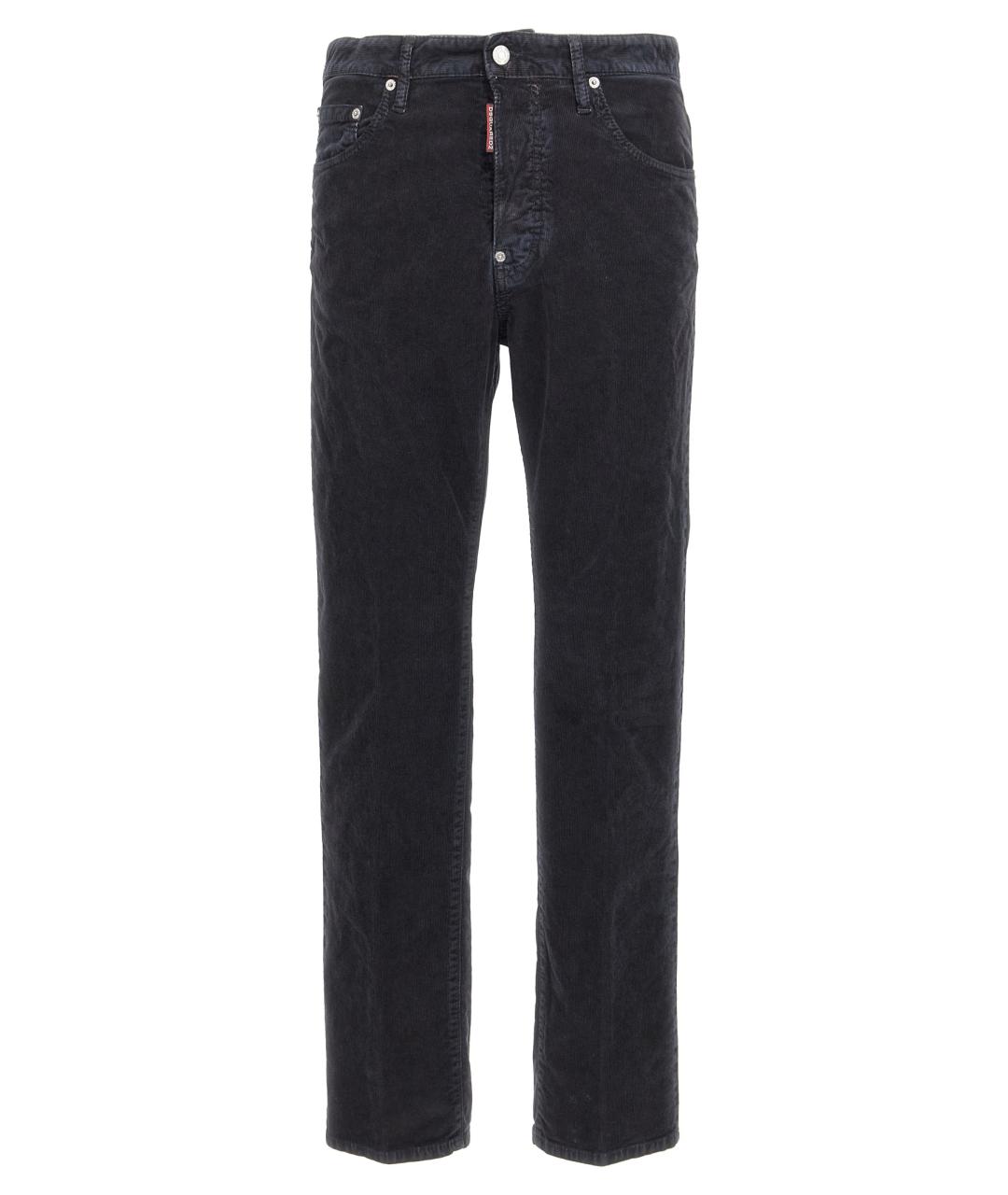 DSQUARED2 Темно-синие хлопковые повседневные брюки, фото 1