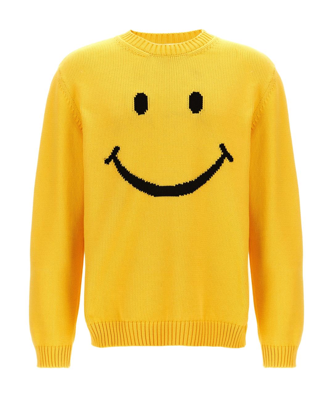 MOSCHINO Желтый хлопковый джемпер / свитер, фото 1