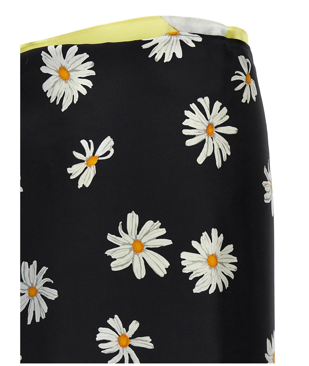 MOSCHINO Мульти шелковая юбка макси, фото 4