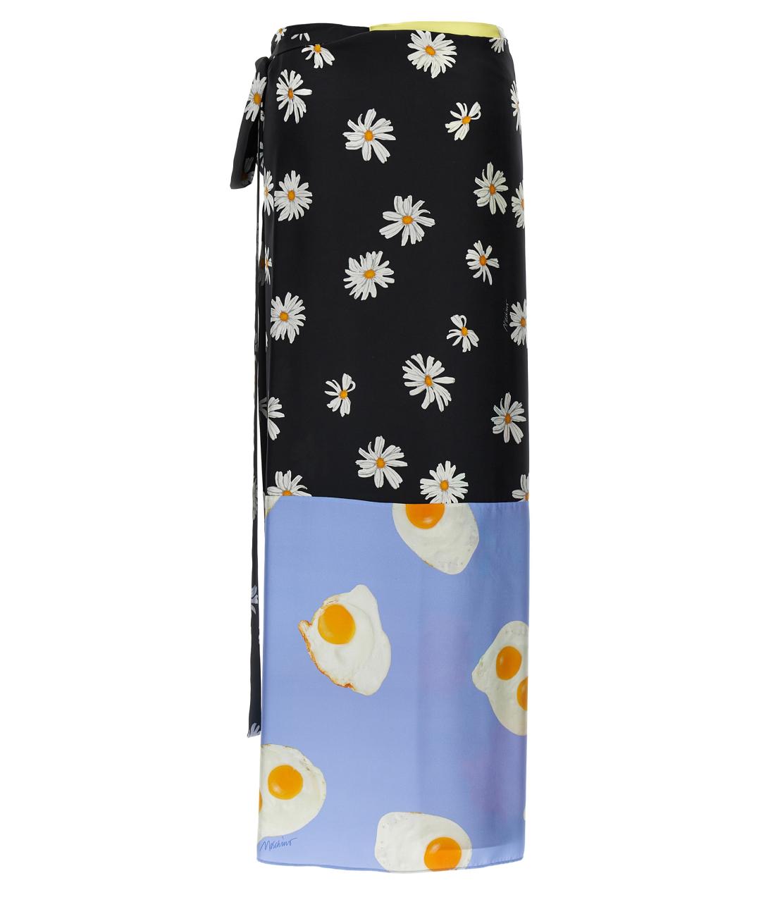 MOSCHINO Мульти шелковая юбка макси, фото 2