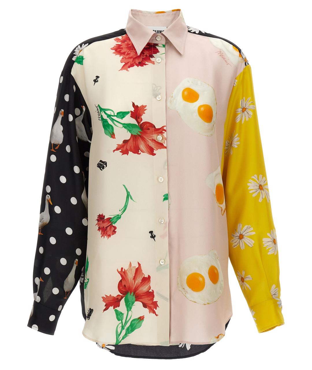 MOSCHINO Мульти шелковая рубашка, фото 1