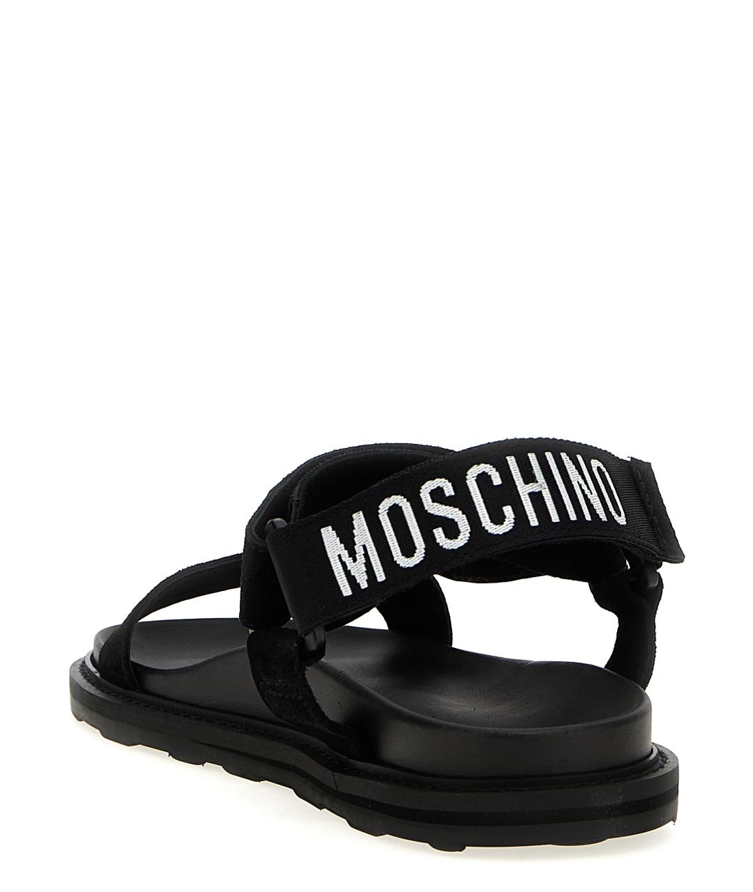 MOSCHINO Черные сандалии, фото 3