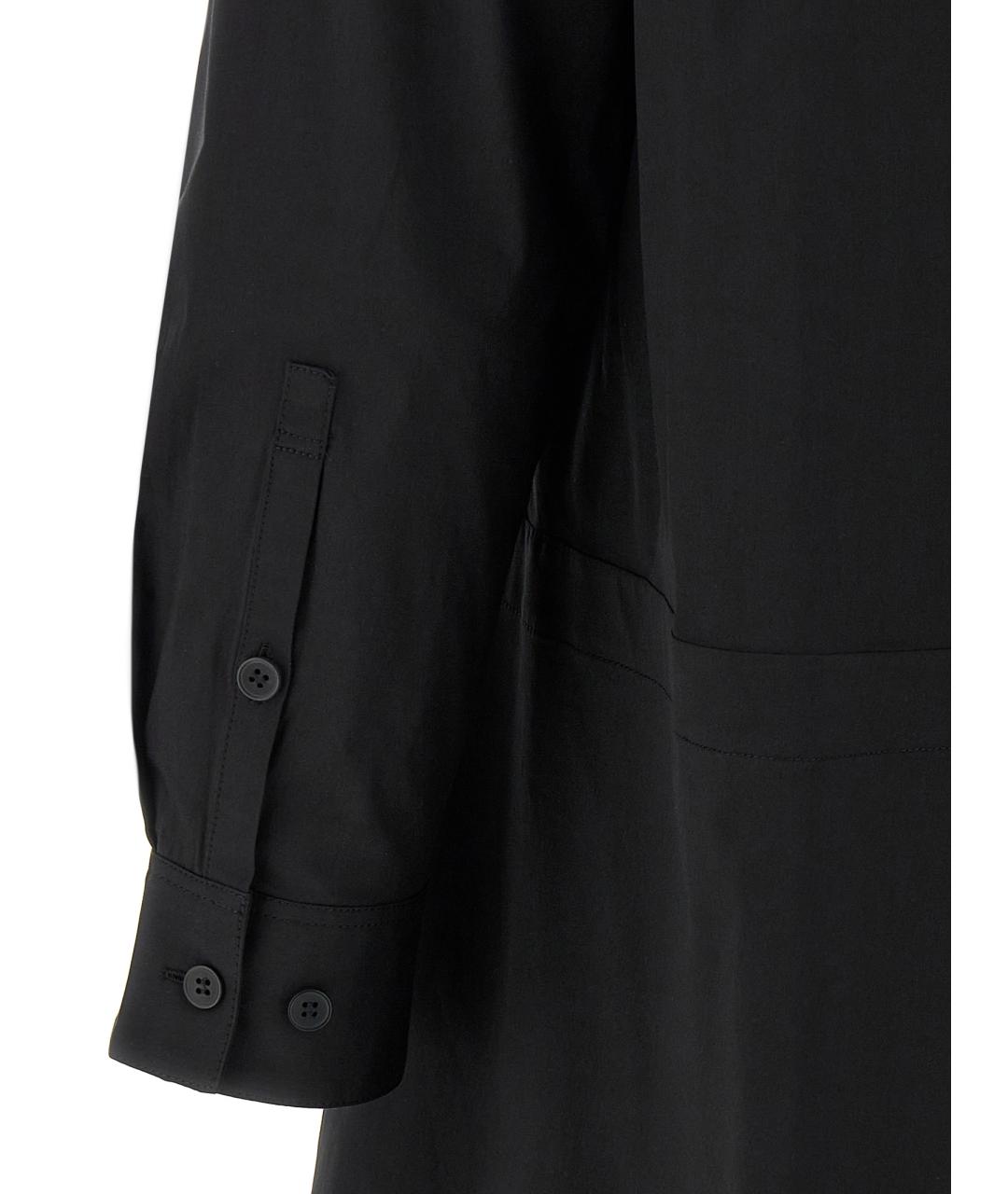 Y-3 Черное хлопковое повседневное платье, фото 4