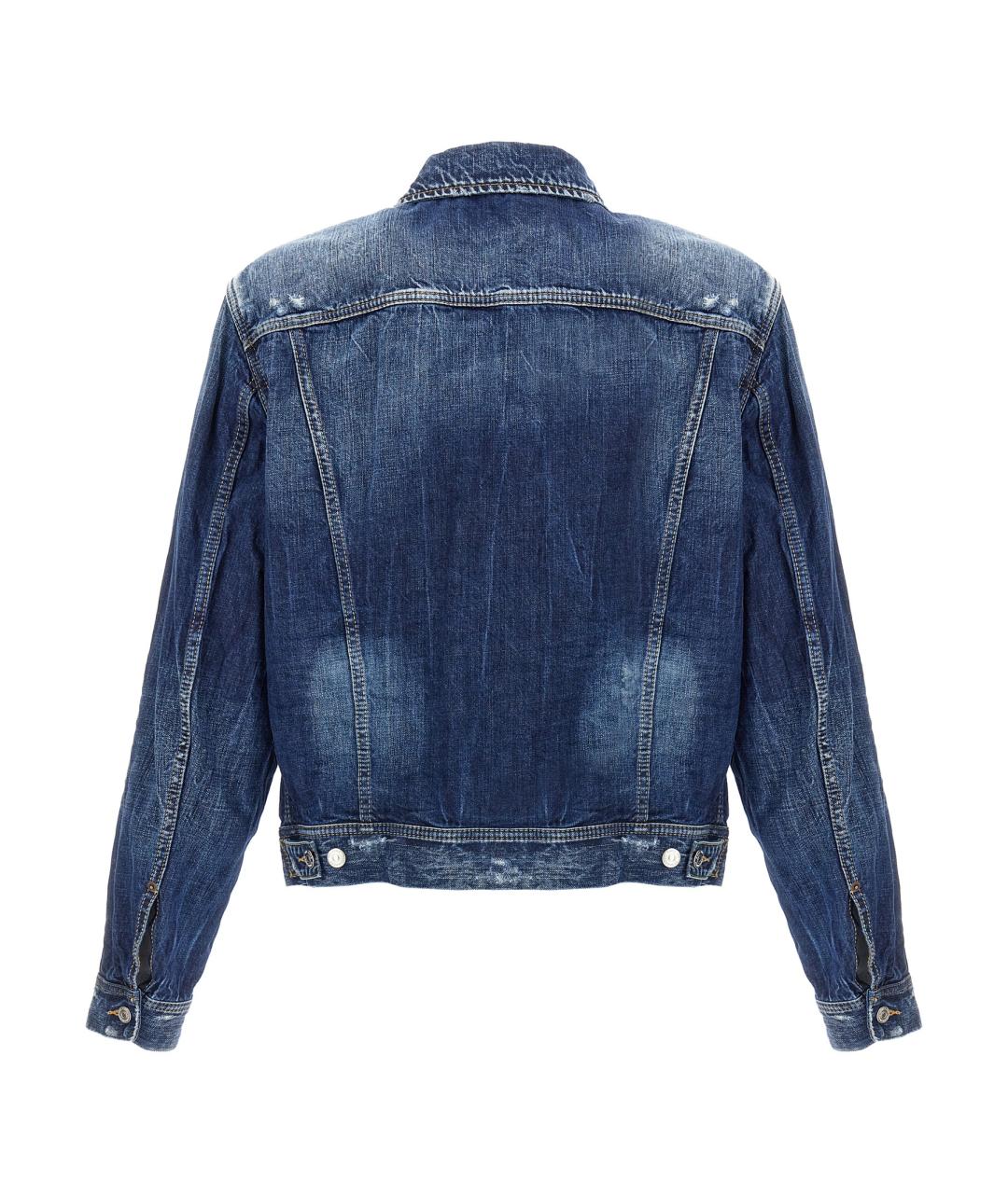 DSQUARED2 Синяя хлопковая куртка, фото 2
