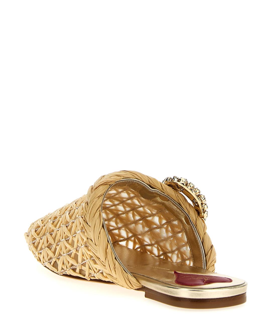 ROGER VIVIER Бежевые сабо, фото 3
