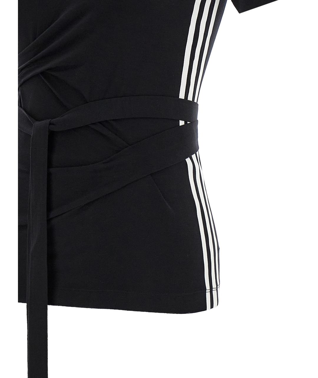 Y-3 Черная вискозная футболка, фото 5