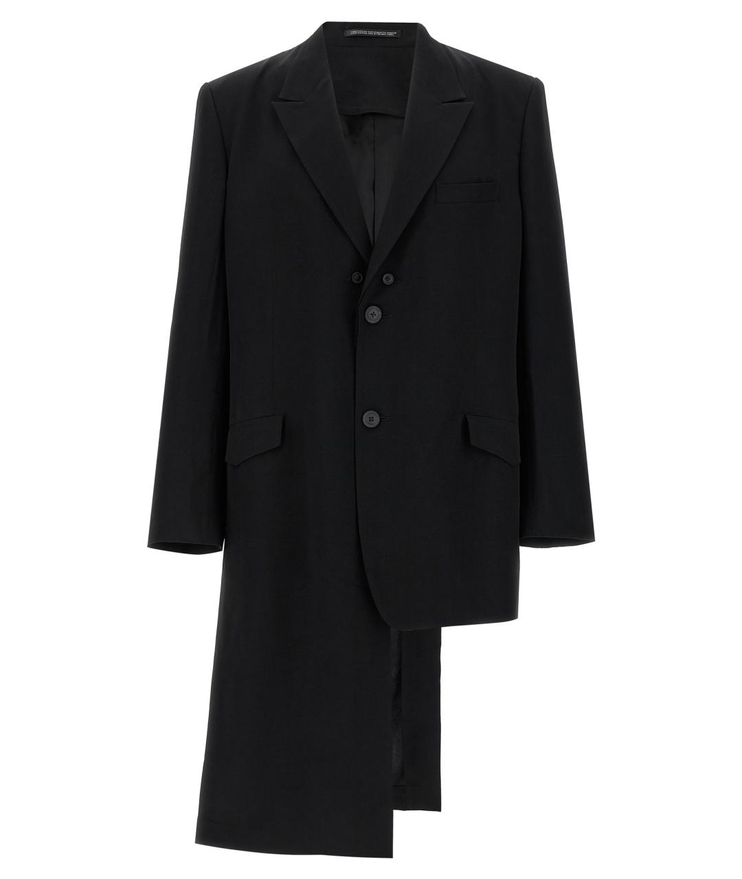 YOHJI YAMAMOTO Черный ацетатный пиджак, фото 1