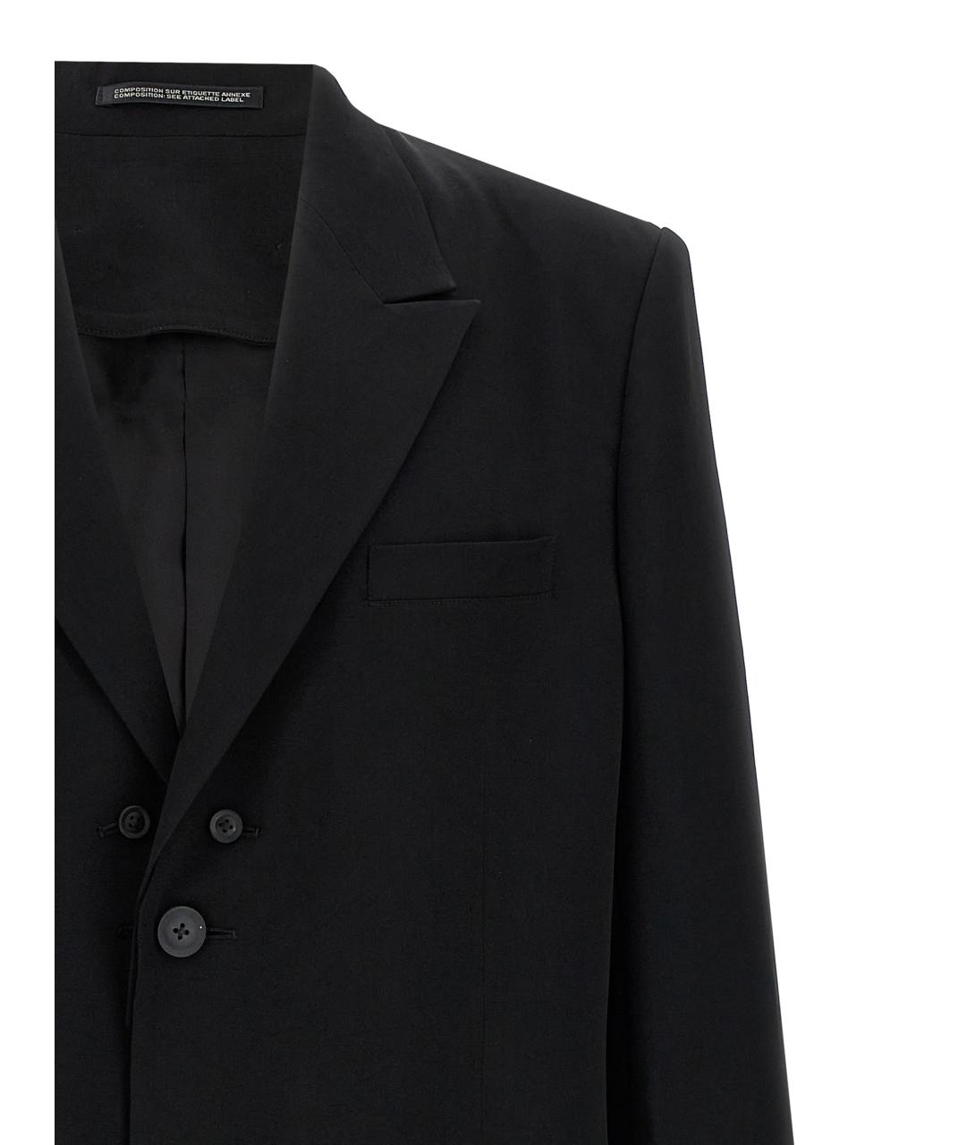 YOHJI YAMAMOTO Черный ацетатный пиджак, фото 3