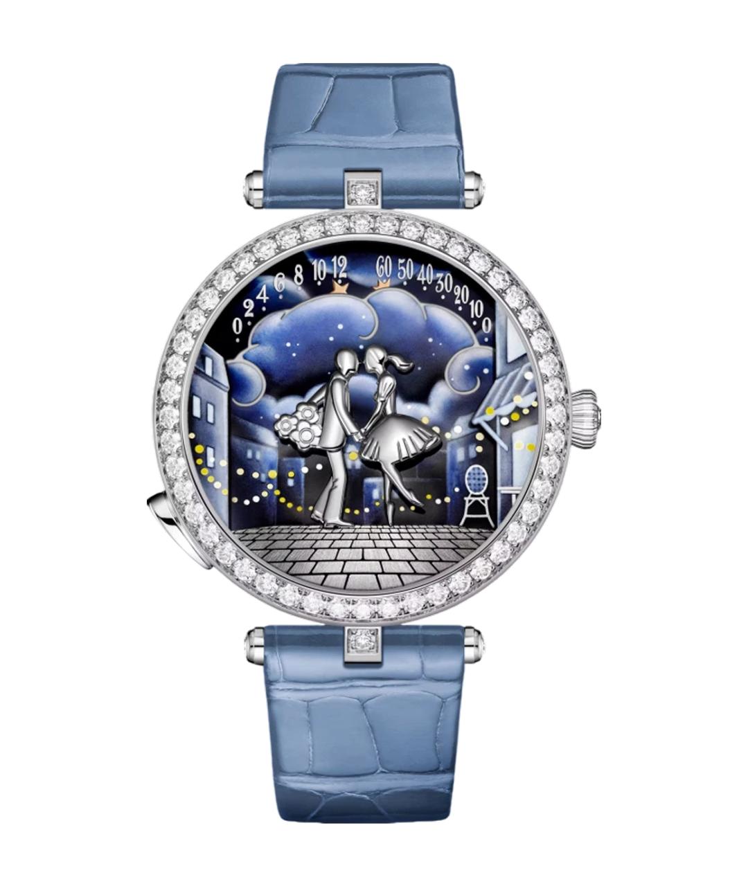 VAN CLEEF & ARPELS Синие часы из белого золота, фото 2