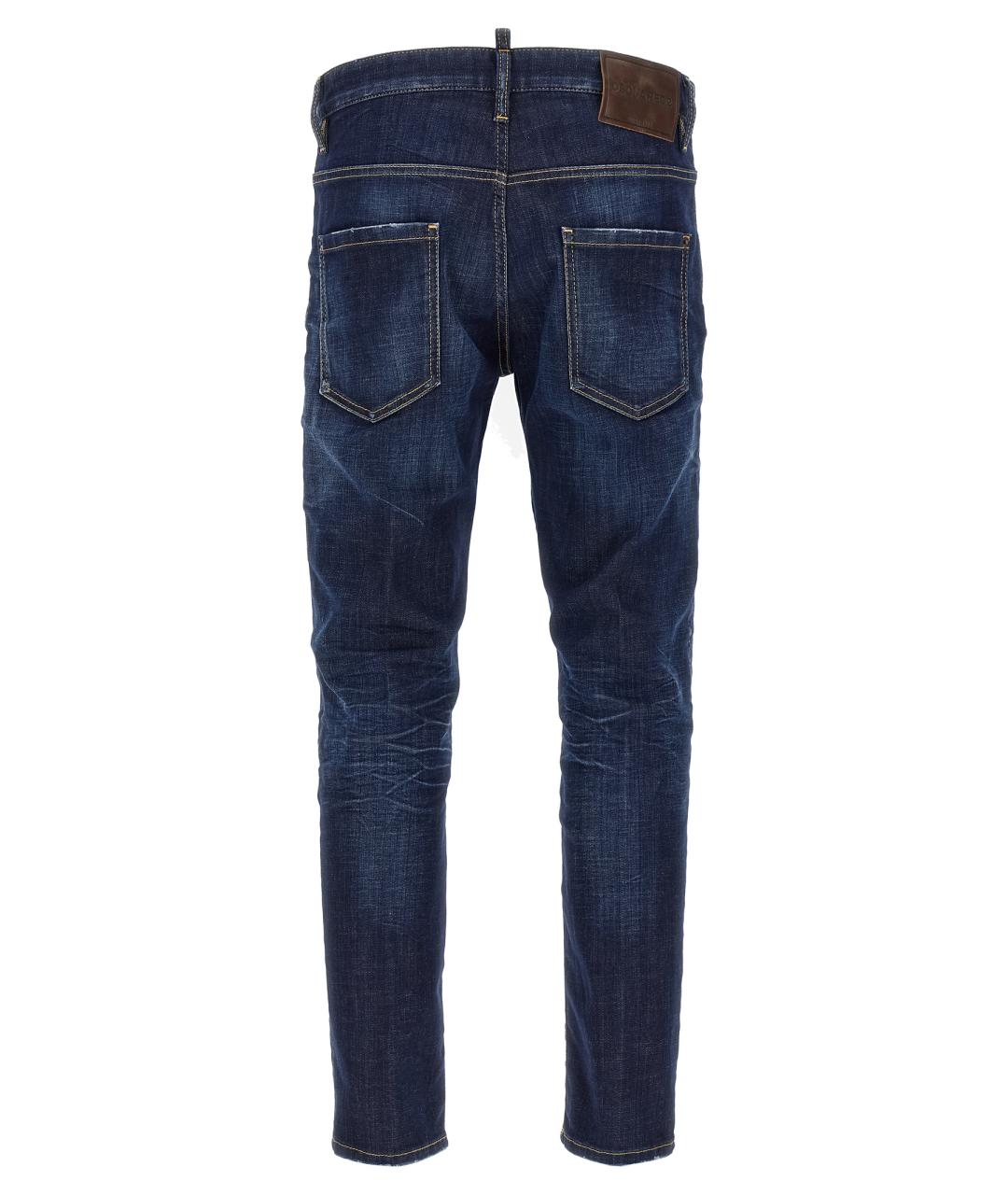 DSQUARED2 Синие хлопковые джинсы скинни, фото 2