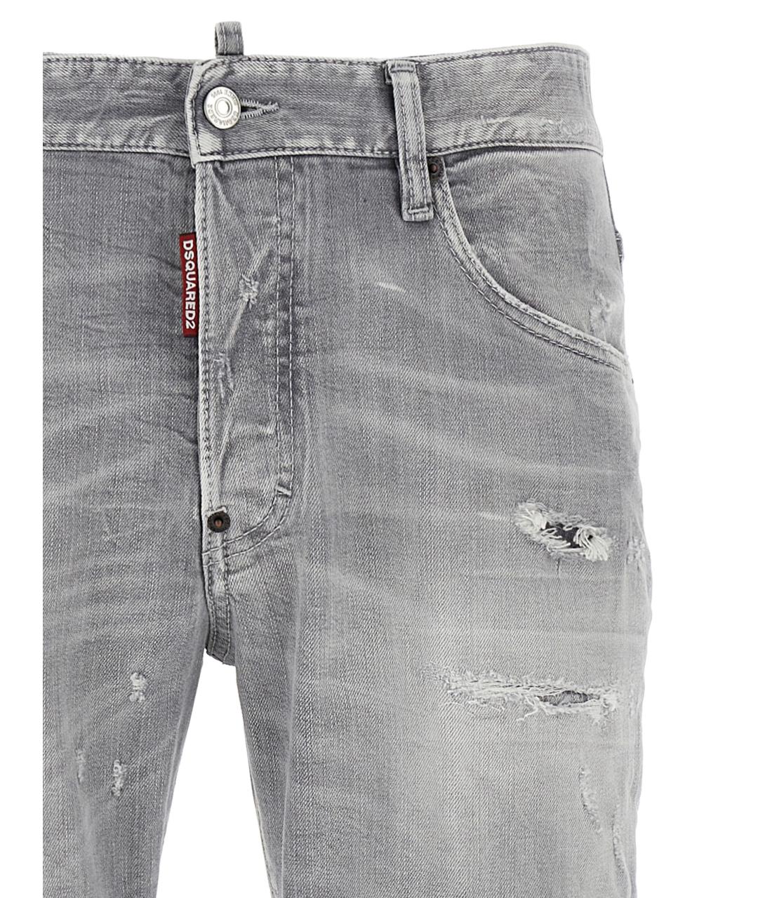 DSQUARED2 Серые хлопковые джинсы скинни, фото 3