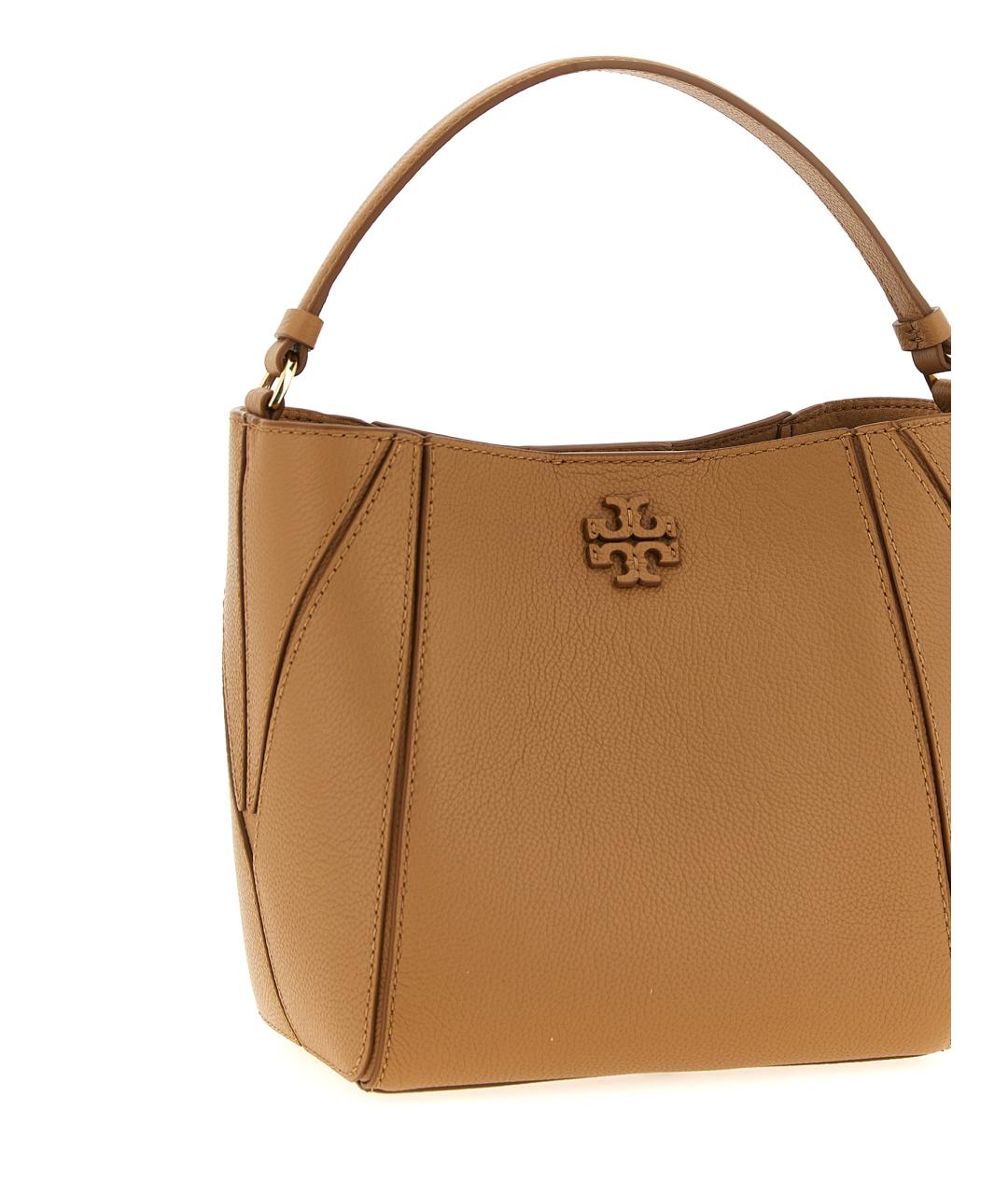 TORY BURCH Бежевая кожаная сумка тоут, фото 3
