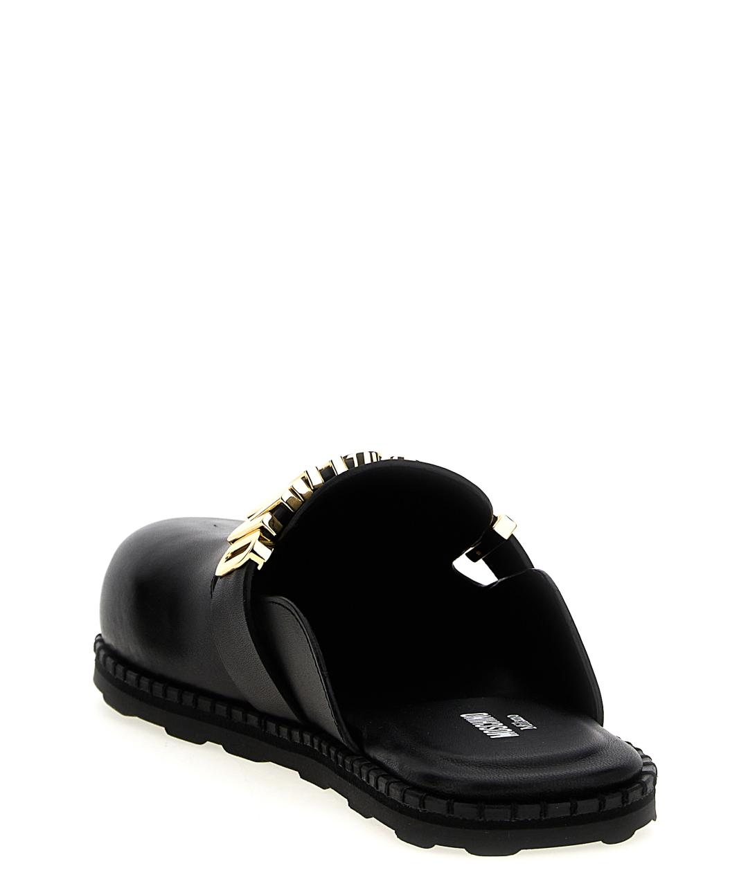 MOSCHINO Черные мюли, фото 3