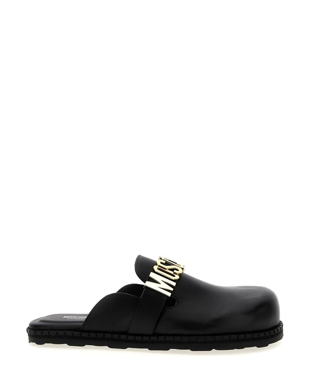 MOSCHINO Черные мюли, фото 1